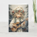 Search for musical instruments christmas cards Red