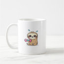 Search for cute sloth cartoon mugs Adorable