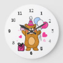 Search for cute teddy bear clocks Girly