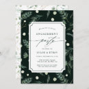 Search for greenery engagement party invitations Elegant