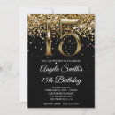 Search for gold and metal invitations Black