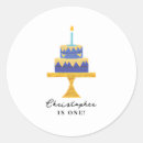 Search for whimsical birthday cake stickers Blue
