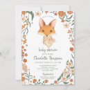 Search for watercolor fox baby shower invitations Rustic