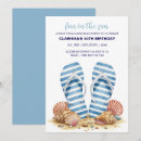 Search for summer beach birthday invitations Shells