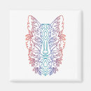 Search for wolf face magnets Drawing