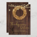 Search for string lights thanksgiving invitations Rustic
