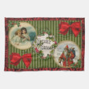 Search for old fashioned christmas tea towels Victorian