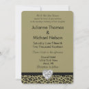 Search for leopard print wedding invitations Gold