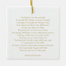 Search for serenity prayer christmas tree decorations Quote