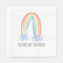 Search for you are my sunshine napkins Rainbow