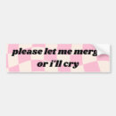 Search for merge bumper stickers Funny