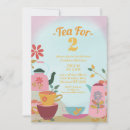 Search for tea for two birthday invitations Whimsical