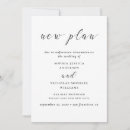 Search for postponement wedding save the dates Black and white