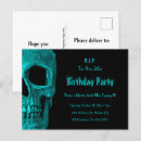 Search for teal and black invitations Gothic