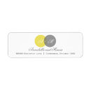 Search for yellow grey return address labels Contemporary