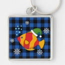Search for cartoon fish key rings Blue