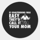 Search for goalie stickers Mum