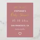 Search for gold foil save the date postcards Minimal