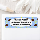 Search for happiness return address labels Brown
