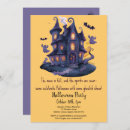 Search for yellow halloween invitations Haunted house