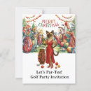Search for golf party invitation postcards Watercolor