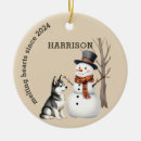 Search for husky christmas tree decorations Dog lover