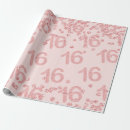 Search for 16th birthday wrapping paper Rose gold