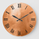 Search for black and copper clocks Roman numerals