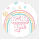 Search for pink blue thank you stickers Retro