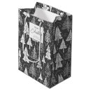 Search for black and white christmas gift bags Woodland