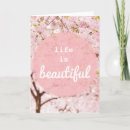 Search for life is beautiful cards Pink