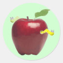 Search for apple with worm stickers Fruit