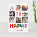 Search for 78th birthday cards Seventy eighth birthday