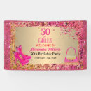 Search for gold foil banners 50th birthday party