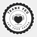 Search for heart with angel wings stickers Black