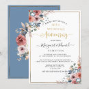 Search for blue gold 50th wedding anniversary invitations Elegant