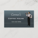 Search for waiter business cards Coffee