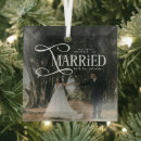 Search for first married christmas tree decorations Merry and married