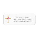 Search for pink cross return address labels Simple