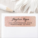 Search for gold glitter look return address labels Girly