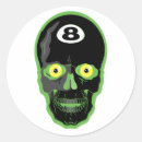 Search for green skull stickers Halloween