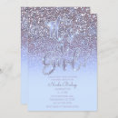 Search for purple glitter baby shower invitations Party