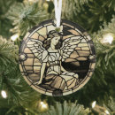 Search for stained glass window christmas tree decorations Angel