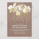 Search for orchids birthday invitations Gold