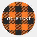 Search for orange plaid stickers Autumn