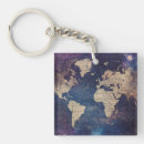 Search for vintage map key rings Travel