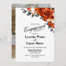 Search for orange engagement party invitations Rustic