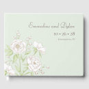 Search for green white wedding guest books Garden