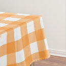 Search for orange tablecloths Plaid