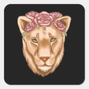 Search for lioness stickers Wild animal